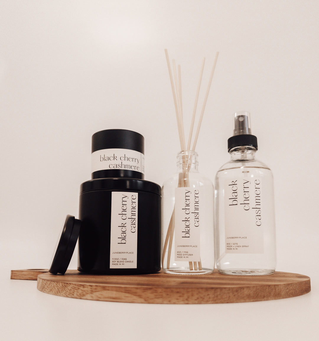 Black Cherry Cashmere Scent Collection by juneberryplace home fragrances