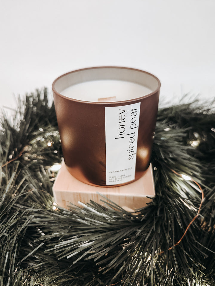 Honey Spiced Pear Soy Candle