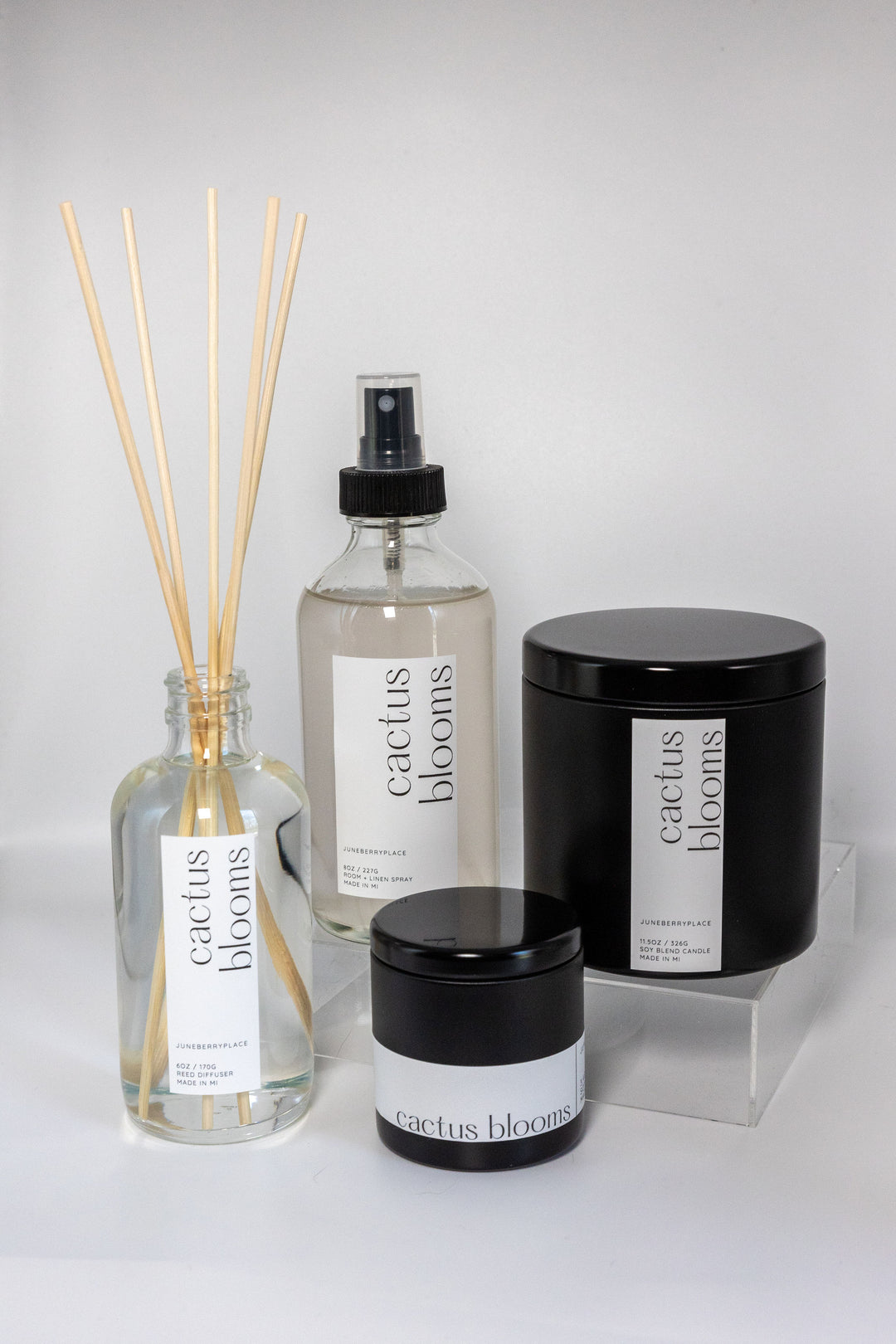 Cactus Blooms Soy Candle, Sprays and Reed Diffusers Grouping  by juneberryplace home fragrances