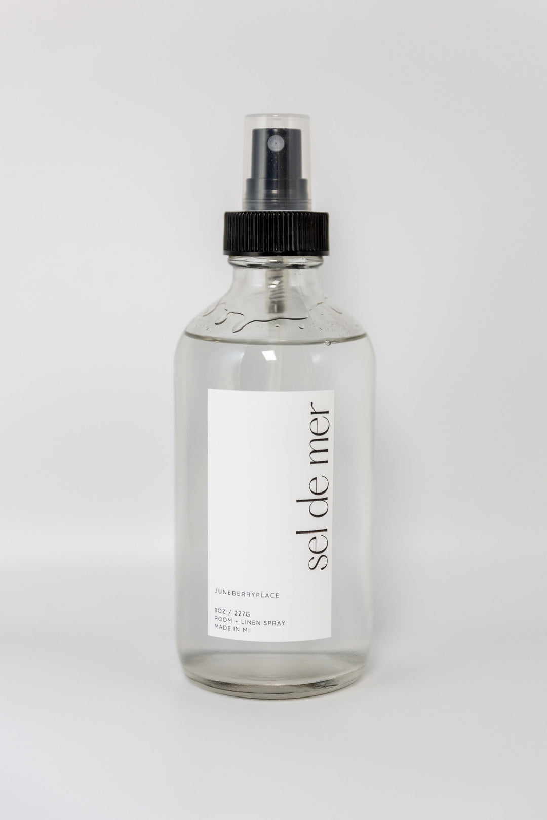 Sel de Mer Room + Linen Spray - Spring Collection in a glass bottle by juneberryplace home fragrances